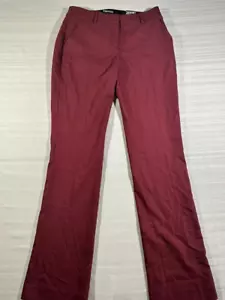 NEW Express Womens 6R Red Columnist Barely Boot Mid Rise Chino Pants #354 - Picture 1 of 16