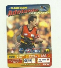 2003 TEAMCOACH ADELAIDE CROWS MARK STEVENS # 94 CARD AFL 
