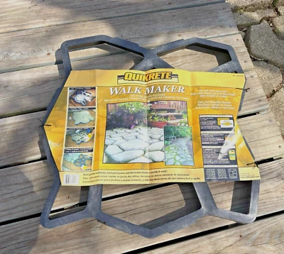 DIY QUIKRETE WALK MAKER 24x24 Form/Mold COUNTRY COBBLE STONE Cement Path Patio - Image 1 of 4