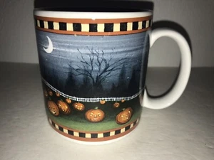 Sakura David Carter Brown Pumpkin Hallow Halloween Coffee Mug - Picture 1 of 6