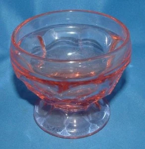 Taza Sherbet Rosa Vidrio Depresión 3" Patrón Georgiano Fenton?? - Imagen 1 de 1