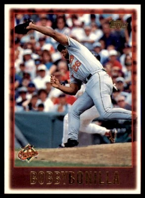 1997 Topps Baseball Card Bobby Bonilla Baltimore Orioles #374 - Image 1 of 2