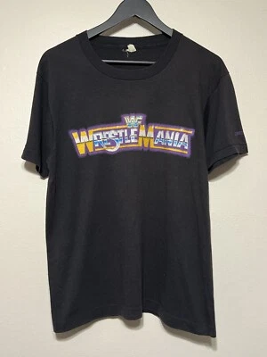 Camiseta Wrestlemania Vintage Años 80 Talla XL Negra WWF WWE Pantalla Estrellas Foto 1 de 4