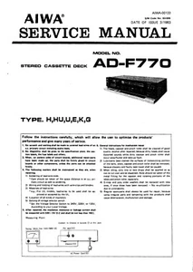 Service Manual-Anleitung für Aiwa AD-F770  - Bild 1 von 1