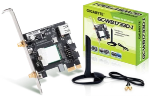 Gigabyte GC-WB1733D-I WiFi Adapter Intel WirelessAC 9260 PCI-E Antenna bluetooth - Picture 1 of 4