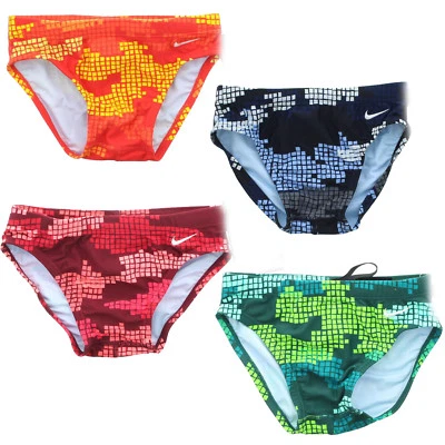 Nike Niños Calzoncillo de Natación Parte Inferior Juvenil Digi Camuflaje Traje de Baño, Cordón TESS0042 Foto 1 de 2