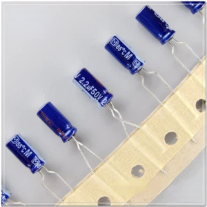 Pana M series 2.2uF/50V2.2uF fever audio electrolytic capacitor 5X11mm 85℃ - Picture 1 of 2