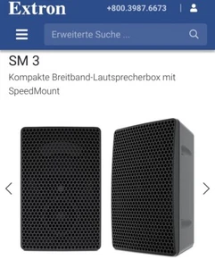 extron SM3 Lautsprecher Paar schwarz - Bild 1 von 6