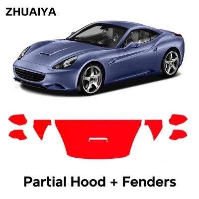 Предварительно нарезанная защитная пленка для капота PPF для Ferrari California 2009-2014 - Изображение 1 из 4