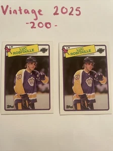 1988~89 Topps Hockey #124 “Luc Robitaille” Los Angeles Kings ‘2nd ￼Year’  - Picture 1 of 5