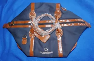 Canvas, Faux Leather Weekend Travel Duffle Bag Diamond Resorts International New - Picture 1 of 10