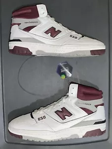 New Balance 650R (taglia 12) BB650RCH "Bianco/Borgogna" Sneakers alte uomo - Foto 1 di 12