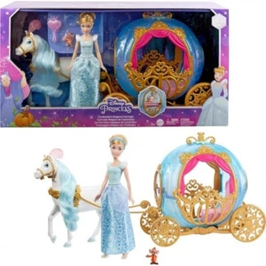 Prinzessin Cinderella Puppe Kürbis Kutsche & Pferd Deluxe Spielset - Bild 1 von 7