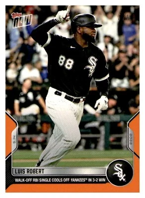 2022 Topps Now Orange Parallel #180 Luis Robert White Sox 3/5 - Image 1 of 2