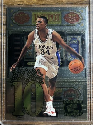 Press Pass Jackpot 1998 doble amenaza Paul Pierce #J4B/4 novato Jayhawks Celtics Foto 1 de 2