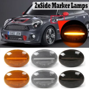 LED Fender Side Marker Light Lamp Pair For MINI Cooper R56 R57 R58 R59 2007-2013 - Picture 1 of 19