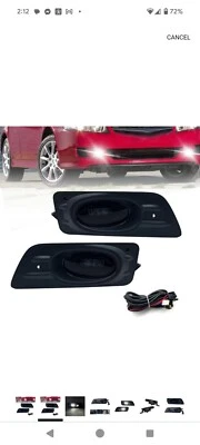 Shocklight LED Fog Lights 2006 2007 Honda Accord Sedan 4 Door 1 Pair  - Imagem 1 de 4