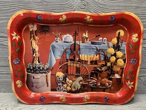 Coca-Cola Landhaus Küche Metall Tablett Rot Ernte Vintage Retro Servier Deko - Bild 1 von 10