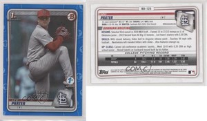 2020 Bowman Draft 1st Edition Blue Foil /150 Levi Prater #BD-125