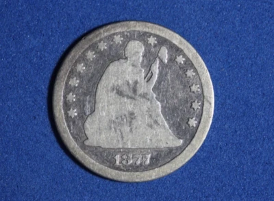 1877-CC seated liberty Quar-Dol #P28870 - Image 1 of 2