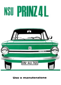 PRINZ 4L - USO E MANUTENZIONE - Driver's Handbook! - Foto 1 di 1