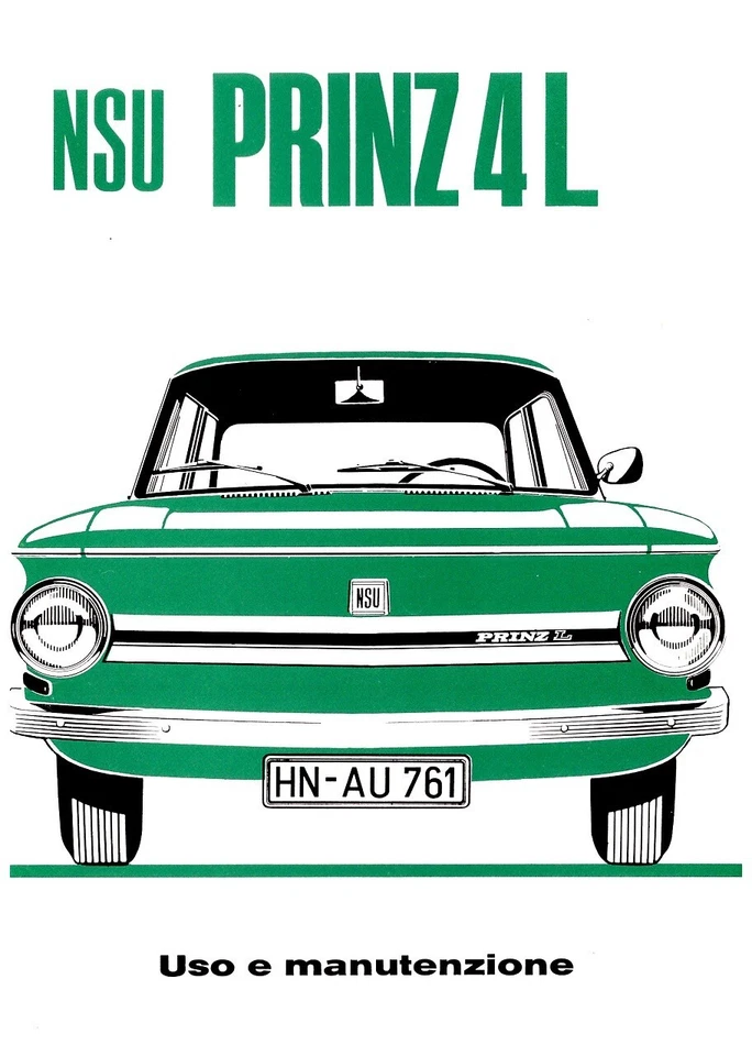 PRINZ 4L  - USO E MANUTENZIONE - Driver's Handbook! - Immagine 1 di 1