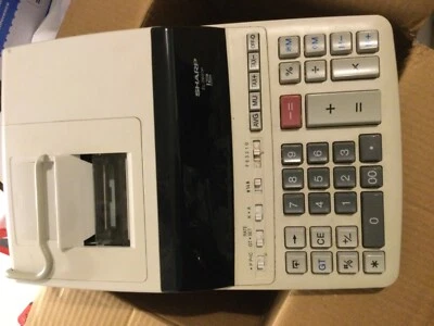 FAULTY! Sharp EL-2607V Printing Desktop Calculator 12 Digits Black Red Printing - Image 1 of 2