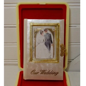 Hochzeitsbuch Katholisches Messbuch Barcelona Spanien Etui "Unsere Hochzeit" Vintage - Bild 1 von 10