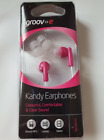 Groove Kandy Stereo Earbud In Ear Headphones 3.5mm Stereo Plug - Pink