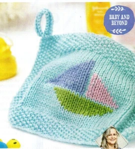 ~ Pull-Out Knitting Pattern For Swiss Darned Motif Wash Cloth  ~ - Picture 1 of 1