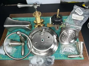 Moen Bridgeford Gebürstetes Nickel 1 Griff Bad Trim Kit-2ea Ventile-Duschkopf & Zapfen - Bild 1 von 11