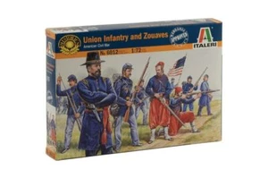 6012 Italeri 1:72, Nordstaaten Infanterie und Zuaves 50 Figuren Bürgerkriegs - Picture 1 of 4