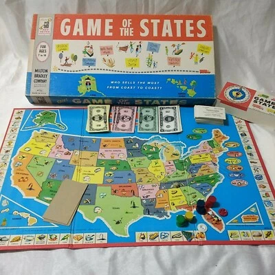 Game of the States Milton Bradley #4920 Vintage Board Game 1960 - Image 1 of 4