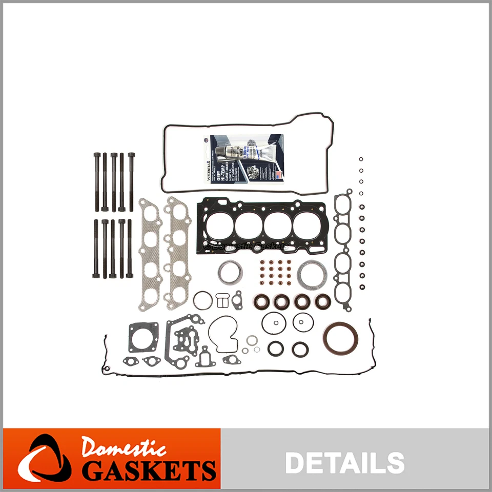 Se adapta a 00-06 Toyota Corolla Pontiac 05-11 Lotus 1,8 L Juego de juntas completo pernos 2ZZGE Foto 1 de 4