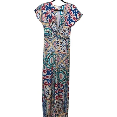 Mono Mujer Zara Talla M Estampado Multicolor Pierna Ancha Efecto Satinado 3013/165 Nuevo Con Etiquetas Foto 1 de 4