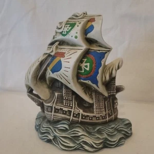 Vintage Atlantic Mold Sailing Ship Pirate Ship Nautical Hanging Wall Plaque - Picture 1 of 6