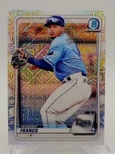 2020 Bowman Chrome Mega Box Wander Franco BCP-163 Tampa Bay Rays Mojo Refractor - Picture 1 of 2
