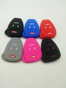 Silicone Remote Key Cover for Jeep Liberty Dodge Avenger Durango Chrysler 200 - Bild 1 von 32