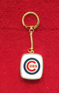 VINTAGE SANKYO CHICAGO CUBS MUSIC BOX KEYCHAIN BOX JAPAN UNUSED 1960-70s RARE - Picture 1 of 11