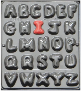 NEU 26 Hohlraum Büschel ALPHABET Buchstabe Schokolade Süßigkeiten Fondant Ton Gips Form - Bild 1 von 4