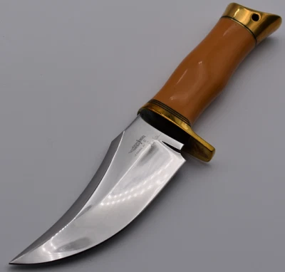 Gil Hibben Заказной Ручной Работы Винтажный Охотничий нож Burns Скотч Микарта латунь - Изображение 1 из 4