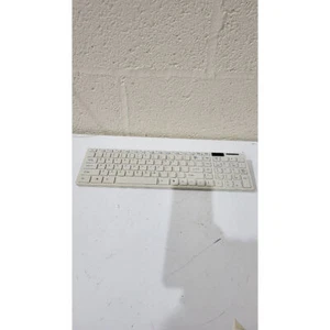 White Optical Keyboard Only Wireless Slim Compact QWERTY Standard for PC, Laptop - Picture 1 of 7