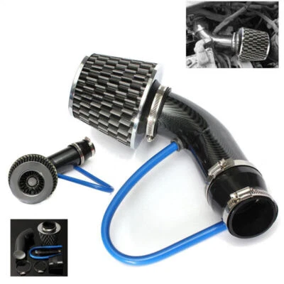Car Cold Air Intake Filter Induction Pipe Power Flow Hose System 76mm 3inch - Image 1 of 4