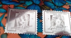 ROBOTECH MACROSS 7 PLUS LINN MINMAY MYLENE JENIUS SHARON APPLE SELLOS METALICOS - Bild 1 von 2