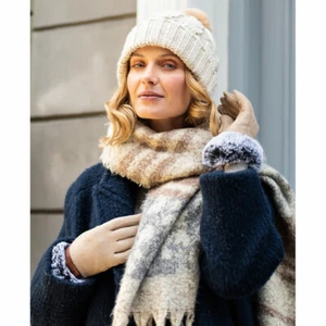 Powder Luxury Womens Bjork Scarf (Slate Mix) Gift Bag RRP £31.00 (50% OFF) - Picture 1 of 1