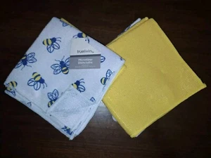 TruLiving Dish Cloths New 2 Sets Of Two Microfiber 12x12 - Picture 1 of 2