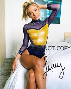 Livvy Dunne sexy Autographed 8x10  Photo REPRINT 2 - Picture 1 of 2
