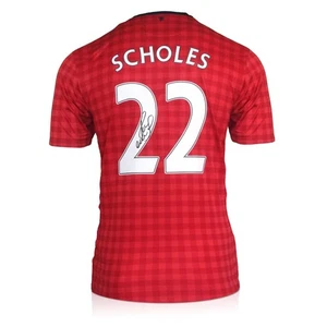 Paul Scholes Signed Manchester United 2012-13 Football Shirt - Picture 1 of 5