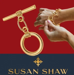 Susan Shaw Jewelry Gold Toggle Extender 24k TPG - Picture 1 of 15