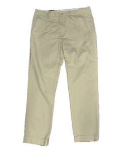 Pantalones Polo Ralph Lauren Para Hombre 33x32 (33x31) Calce Ajustado Chino Frente Plano Kakhi/Tostado - Imagen 1 de 11